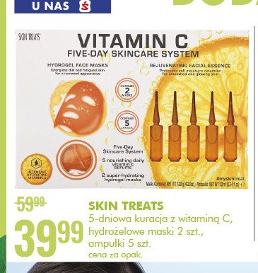 Kuracja do twarzy 5 dniowa vitamin c Skin treats promocja