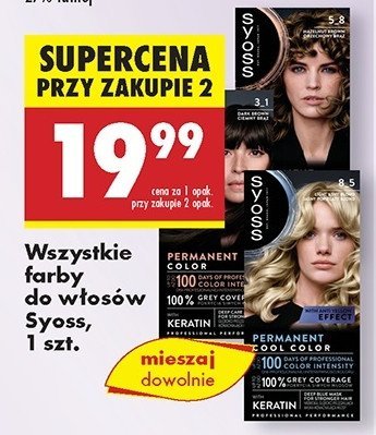 Farba do włosów 3.1 SYOSS PERMANENT promocja