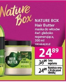 Maska do włosów avocado Nature box promocja