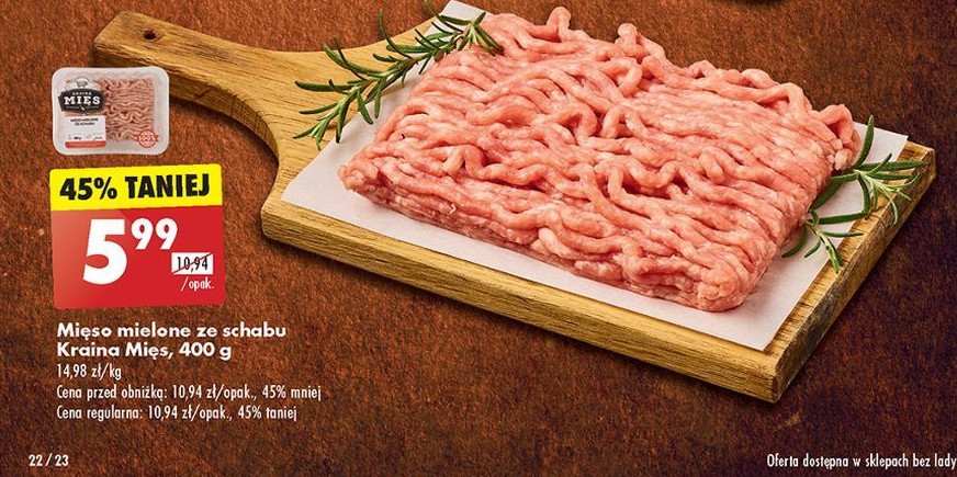Mięso mielone ze schabu Kraina mięs promocja