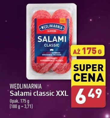 Salami classic Wędliniarnia classic promocja w Aldi