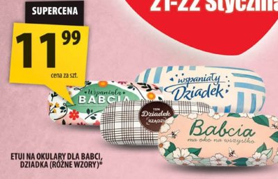 Etui na okulary dla Babci, Dziadka (różne wzory) promocja w Arhelan