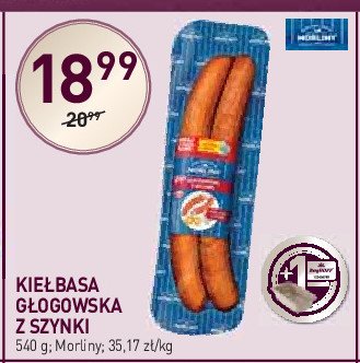 Kiełbasa głogowska z szynki Morliny promocja