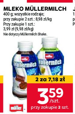 Napój mleczny kokosowo-pistacjowy Mullermilch promocja