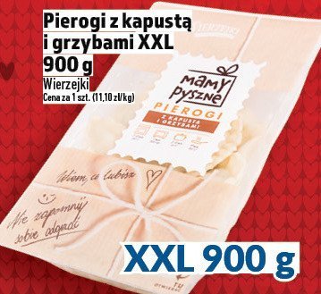 Pierogi z kapustą i grzybami XXL Wierzejki 900 g promocja w TOPAZ