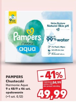 Chusteczki Harmonie Aqua 9-pak promocja w Kaufland