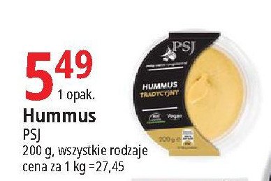 Hummus tradycyjny Psj promocja
