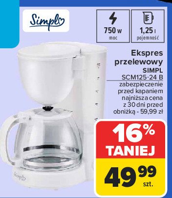 Ekspres scm125-24b Simpl promocja