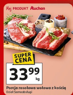 Porcja rosołowa wołowa z kością Dział Samoobsługi promocja w Auchan