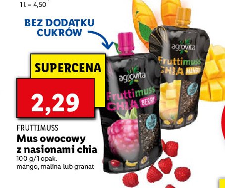 Mus granat z chia Agrovita promocja