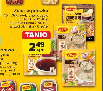 Sycący kapuśniak Winiary pomysł na ... promocja w Carrefour