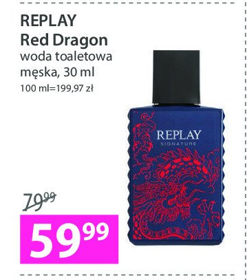 Woda toaletowa Replay signature red dragon promocja