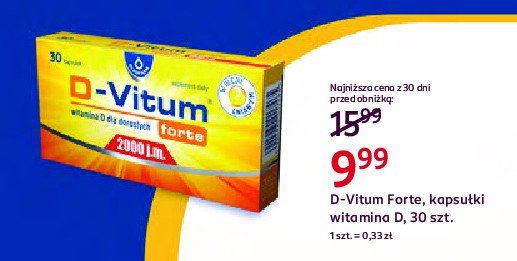 Witamina d3 2000 j.m. D-VITUM FORTE promocja