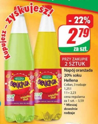 Oranżada zielona Hellena oranżada promocja