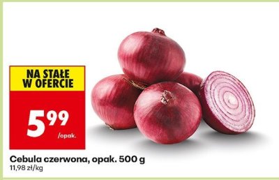 Cebula czerwona 500 g promocja w Biedronka