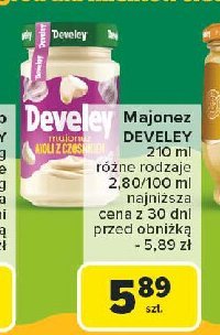 Majonez z czosnkiem Develey promocja