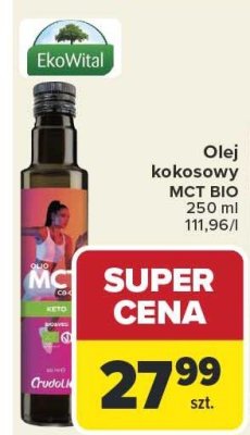 Olej kokosowy MCT BIO promocja w Carrefour