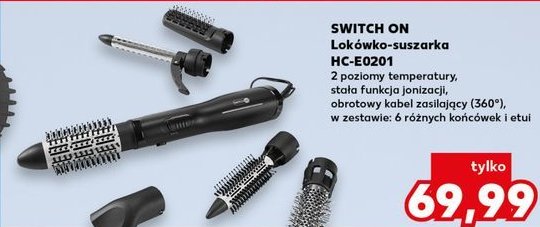 Lokówko-suszarka hc-e0201 Switch on promocja w Kaufland