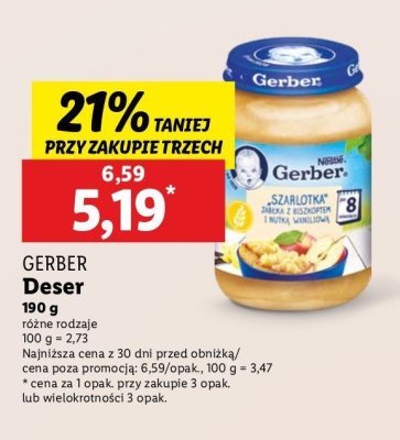 Szarlotka jab艂ka z biszkoptem i nutk膮 waniliow膮 Gerber promocja