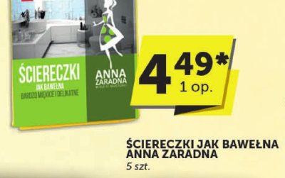 Ściereczki jak bawełna Anna Zaradna 5 szt. promocja w ABC