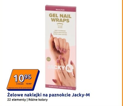 Żelowe naklejki na paznokcie Jacky-M 22 elementy różne kolory promocja w Action