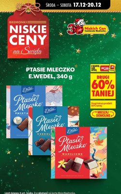 Czekolada Ptasie Mleczko E.Wedel śmietankowe w czekoladzie promocja w Biedronka