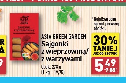 Sajgonki z warzywami Asia green garden promocja