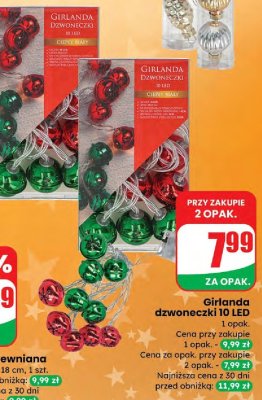Girlanda dzwoneczki 10 LED promocja w Dino