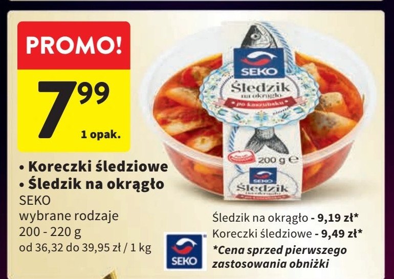 Koreczki śledziowe kaszubskie Seko promocja