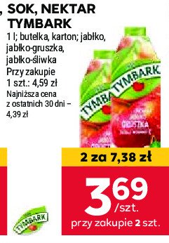 Nektar jabłko-śliwka Tymbark 1936 promocja w Stokrotka