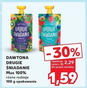 Mus cukinia kiwi szpinak Drugie śniadanie promocja