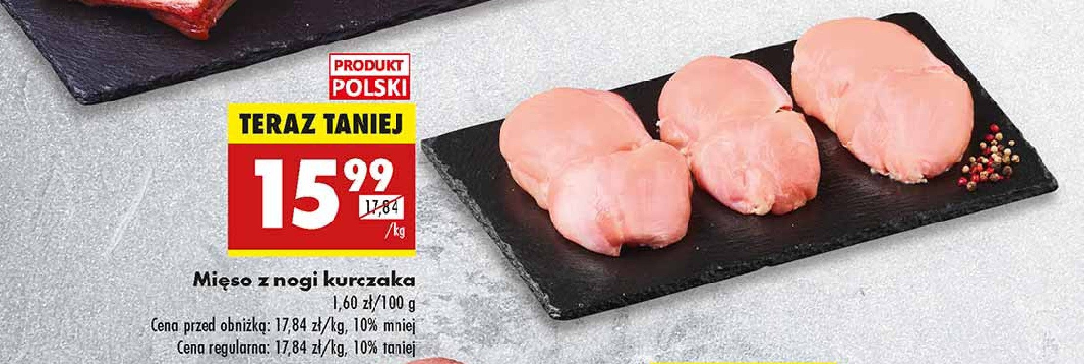 Mięso z nogi kurczaka promocja w Biedronka