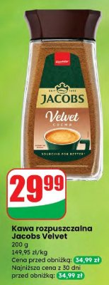 Kawa rozpuszczalna Jacobs Velvet promocja w Dino