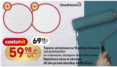 Tapeta winylowa na fizeliinie Grewia 3663602560824 do malowania, dostępne także inne wzory promocja w Castorama