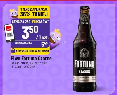 Piwo Fortuna Czarne promocja w POLOmarket