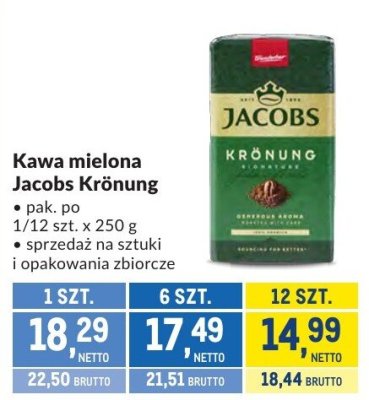 Kawa promocja w Makro