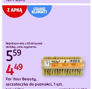 Szczoteczka do paznokci For your beauty promocja