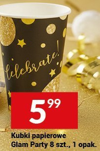 Kubki papierowe Glam Party 8 szt., 1 opak. promocja w Twój Market