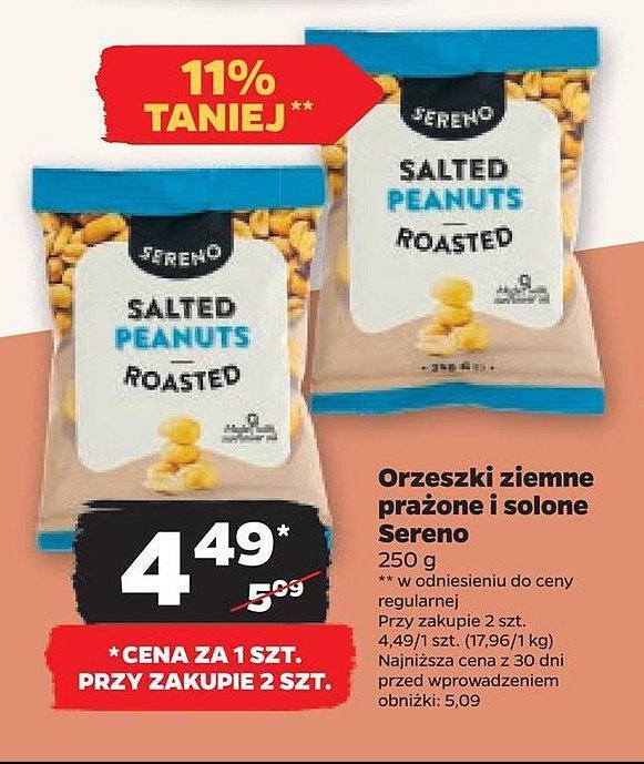 Orzeszki ziemne solone Sereno promocja