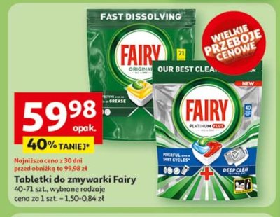 Tabletki do zmywarki lemon Fairy all in 1 promocja