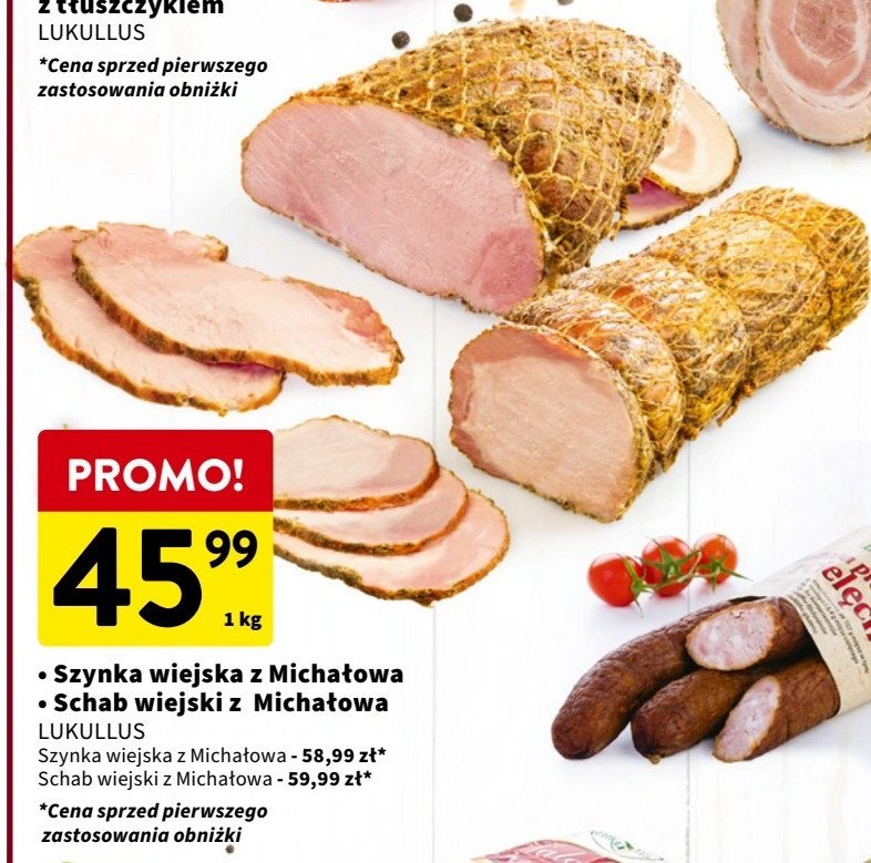 Szynka wiejska z michałowa Lukullus promocja w Intermarche