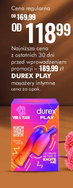 Wibrator & teaser 2w1 Durex play promocja