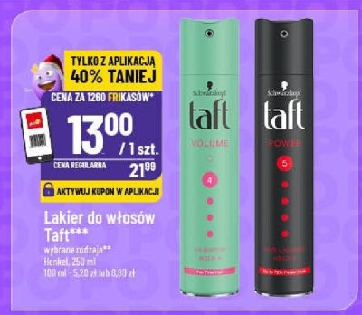 Lakier do włosów Taft promocja w POLOmarket