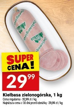 Kiełbasa zielonogórska 1 kg promocja w Twój Market