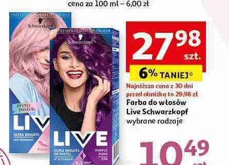 Krem koloryzujący 094 purple pink Schwarzkopf live ultra brights promocja