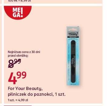 Pilniczek do paznokci For your beauty promocja w Rossmann