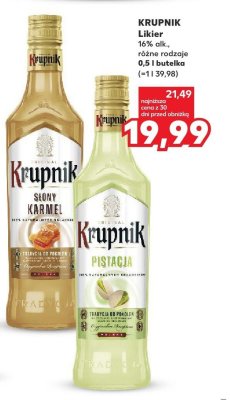Likier KRUPNIK różne rodzaje promocja w Kaufland