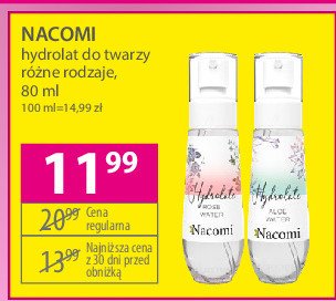 Hydrolat aloesowy Nacomi promocja