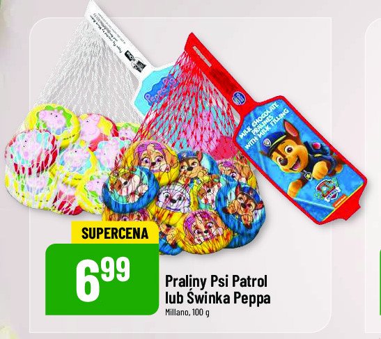 Praliny świnka peppa Milano zone promocja