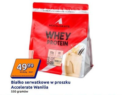 Białko serwatkowe w proszku Accelerate Wanilia promocja w Action
